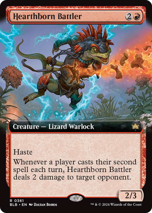 Hearthborn Battler (BLB-361) - Bloomburrow: (Extended Art) - for just $0.11! 