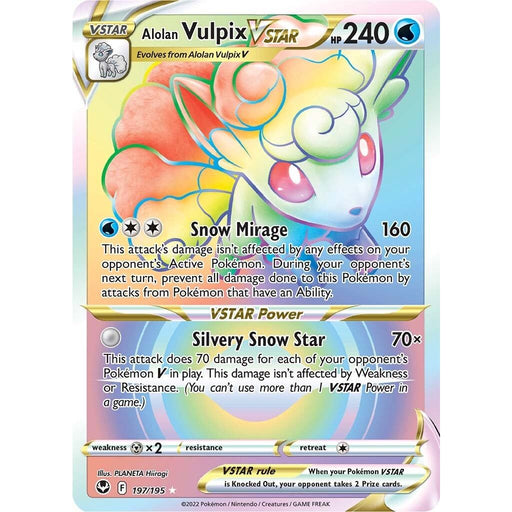 Alolan Vulpix VSTAR (197/195) [Sword & Shield: Silver Tempest] - Just $7.40! Shop now at Retro Gaming of Denver