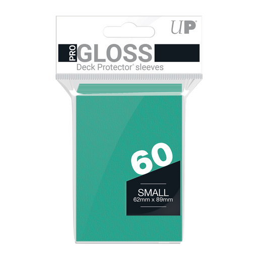 Ultra PRO: Small 60ct Sleeves - PRO-Gloss (Aqua) - Just $0! Shop now at Retro Gaming of Denver