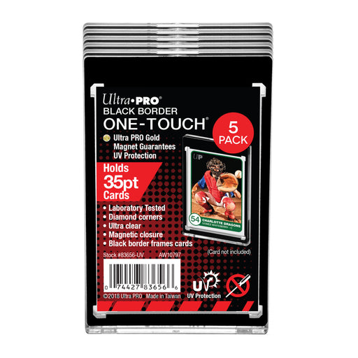 Ultra PRO: UV One-Touch Magnetic Holder - 35pt (Black Border - 5ct) - for just $0! 