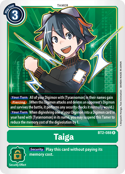 Taiga [BT2-088] [Release Special Booster Ver.1.0] - Just $0.40! Shop now at Retro Gaming of Denver