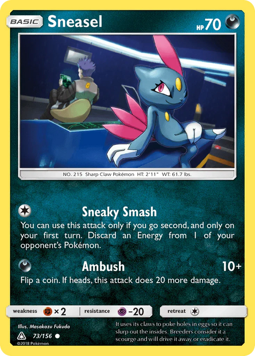 Sneasel (73/156) [Sun & Moon: Ultra Prism] - for just $0.10! 