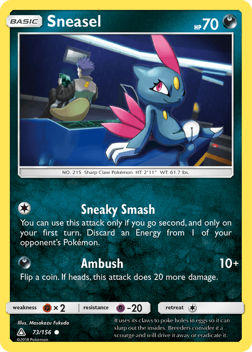 Sneasel (73/156) [Sun & Moon: Ultra Prism] - for just $0.10! 