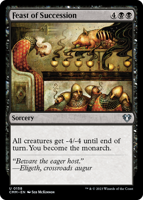 Feast of Succession (CMM-158) - Commander Masters - for just $0.01! 