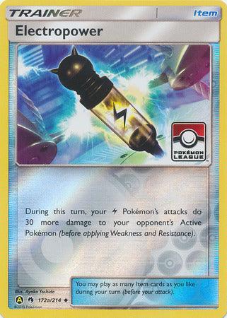 Electropower (172a/214) (League Promo) [Sun & Moon: Lost Thunder] - for just $0.25! 