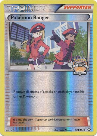 Pokemon Ranger (104/114) (Championship Promo) [XY: Steam Siege] - Just $0.45! Shop now at Retro Gaming of Denver