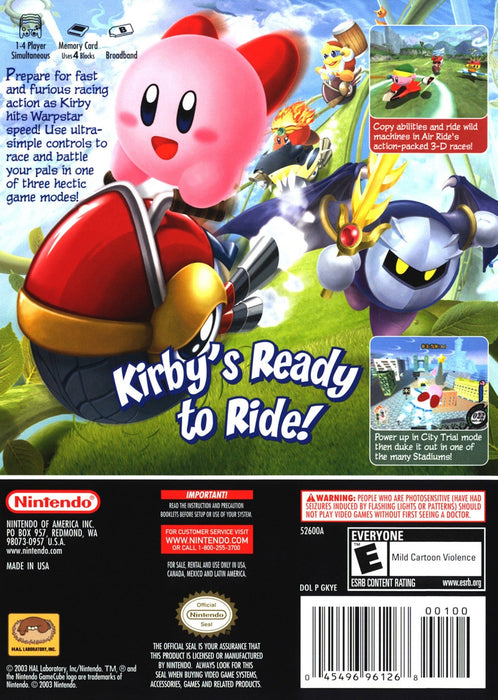 Kirby Air Ride [Player's Choice]– GameCube (GC) - for just $81.99! 