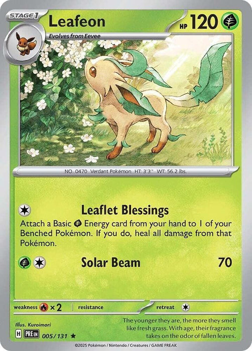 Leafeon (005/131) [Scarlet & Violet: Prismatic Evolutions] - for just $0.15! 