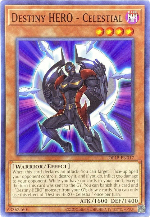 Destiny HERO - Celestial [OP18-EN017] Common - for just $0.10! 