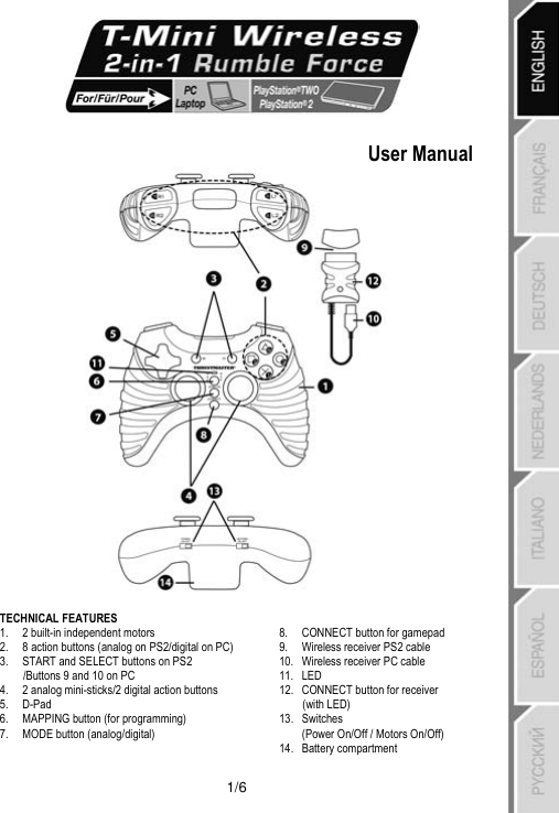 Thrustmaster T-Mini Wireless Controller (Playstation 2) - Just $19.99! Shop now at Retro Gaming of Denver