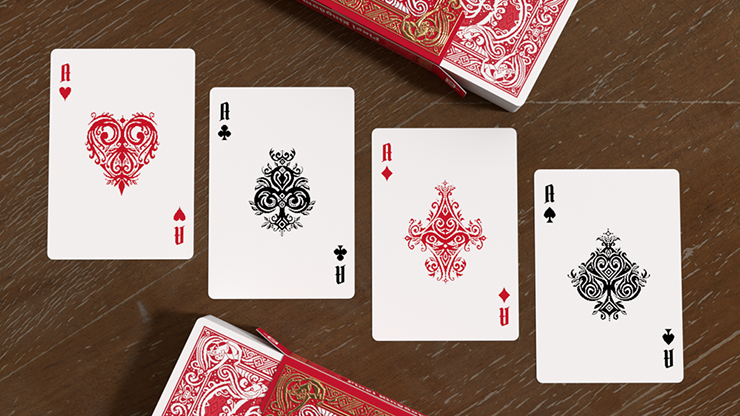 Pixel Kingdom (Red Edition) Playing Cards - for just $15.99! 