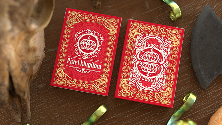 Pixel Kingdom (Red Edition) Playing Cards - for just $15.99! 