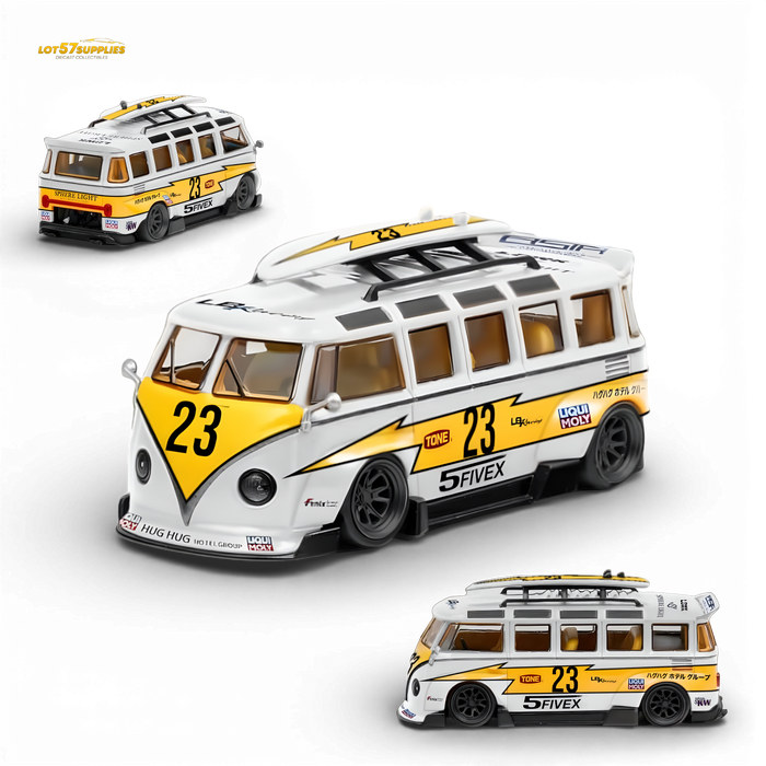 LF Model Volkswagen T1 Kombi WideBody Surfboard 1:64 - for just $29.99! 