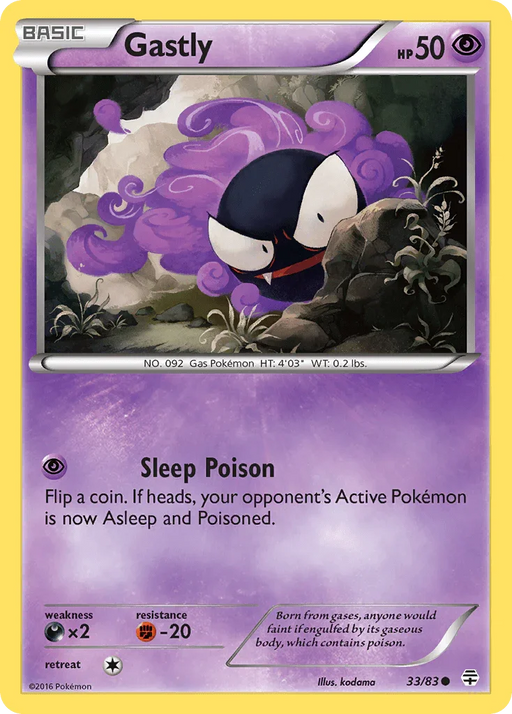 Gastly (33/83) [XY: Generations] - for just $0.20! 