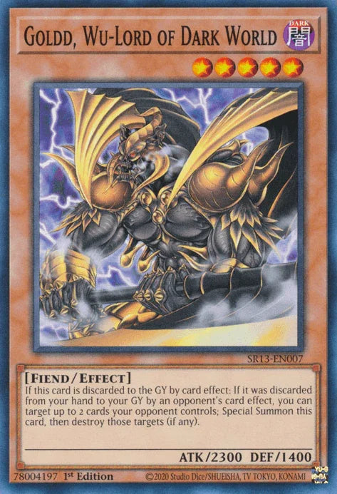 Goldd, Wu-Lord of Dark World [SR13-EN007] Common - for just $0.10! 