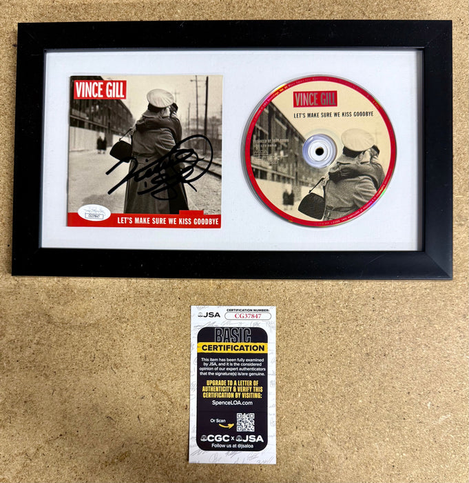 Musician Vince Gill Framed & Signed “Let’s Make Sure We Kiss Goodbye” (2000) CD Booklet With JSA COA - for just $150! 