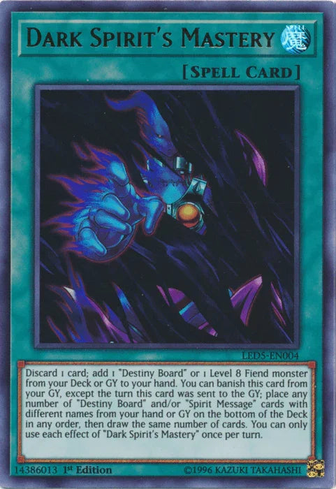 Dark Spirit's Mastery [LED5-EN004] Ultra Rare - for just $2.65! 