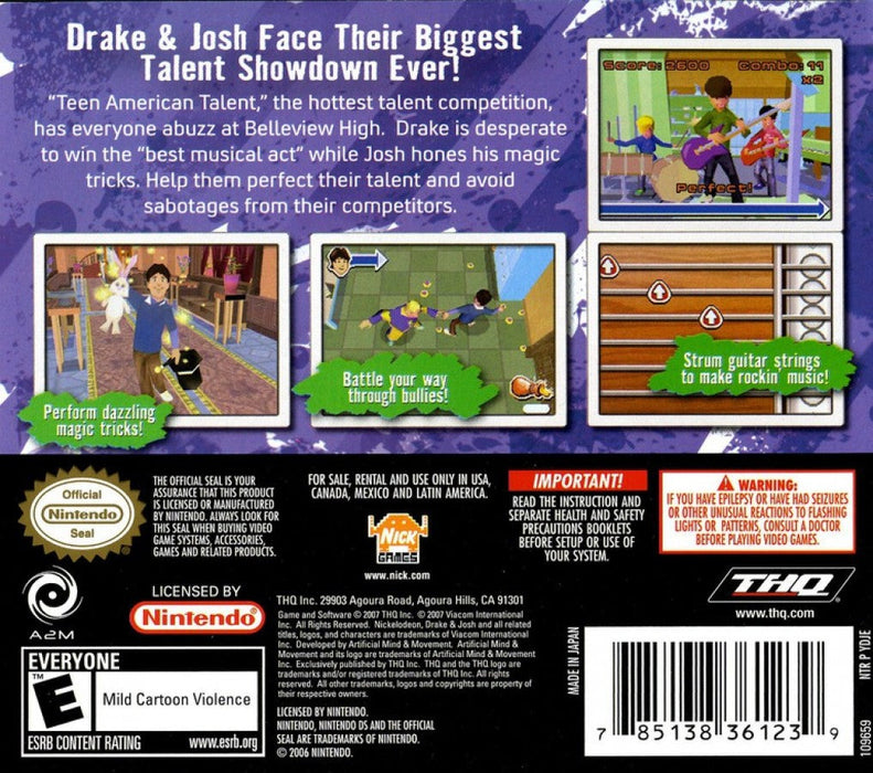 Drake and Josh: Talent Showdown – Nintendo DS (DS) - for just $5.99! 