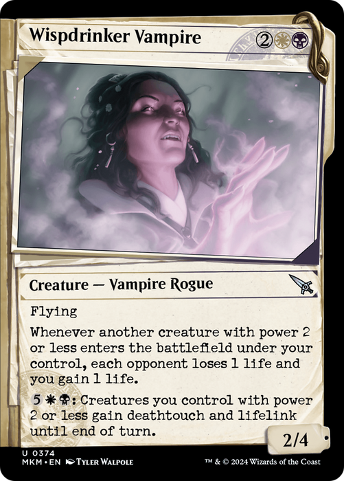 Wispdrinker Vampire (MKM-374) - Murders at Karlov Manor: (Showcase) - for just $0.08! 