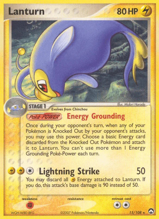 Lanturn (15/108) [EX: Power Keepers] - for just $0.50! 