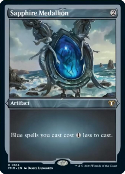 Sapphire Medallion (Foil Etched) [Commander Masters] - for just $3.10! 