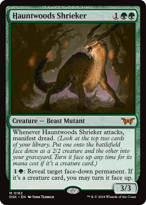 Hauntwoods Shrieker (DSK-182) - Duskmourn: House of Horror Foil - for just $0.43! 