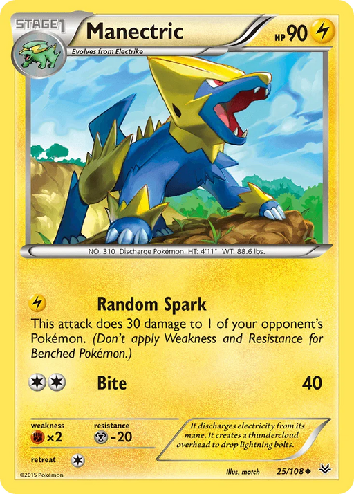 Manectric (25/108) [XY: Roaring Skies] - for just $0.10! 