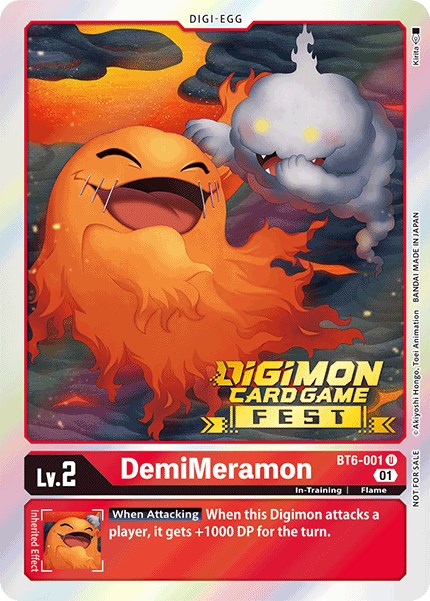 DemiMeramon [BT6-001] (Digimon Card Game Fest 2022) [Double Diamond Promos] - Just $0.09! Shop now at Retro Gaming of Denver