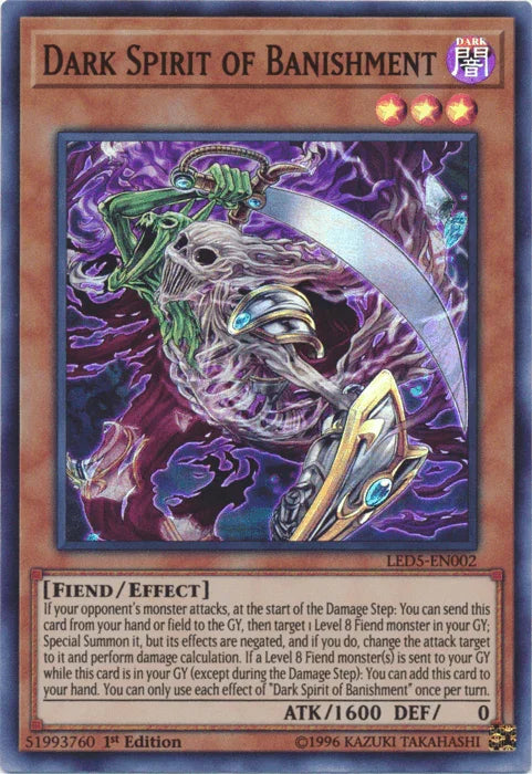 Dark Spirit of Banishment [LED5-EN002] Super Rare - for just $0.25! 