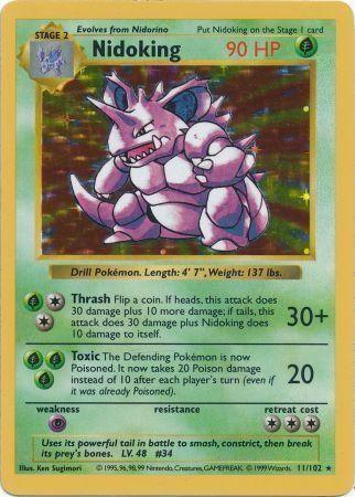 Nidoking (11/102) [Base Set Shadowless Unlimited] - for just $58.60! 