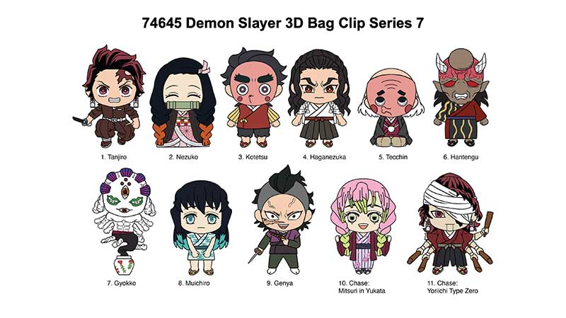 Demon Slayer Season 3 3D Foam Bag Clip Series 7 - Blind Bag Collectible - for just $8.99! 
