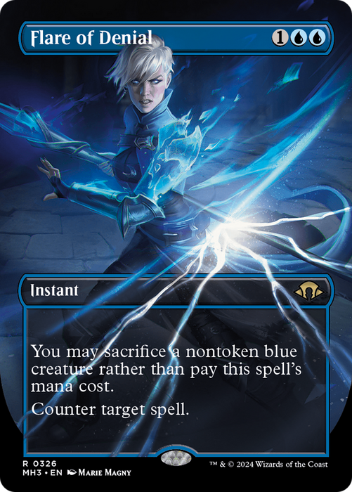 Flare of Denial (Borderless) (MH3-326) - Modern Horizons 3 (Borderless) - for just $3.52! 