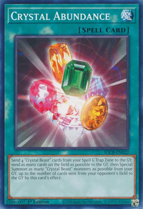 Crystal Abundance [SDCB-EN022] Common - for just $0.10! 