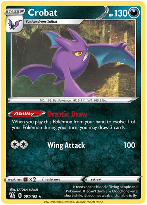 Crobat (091/163) (Theme Deck Exclusive) [Sword & Shield: Battle Styles] - for just $0.15! 