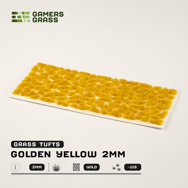 Gamers Grass Tufts: Golden Yellow 2mm- Wild - for just $5.95! 