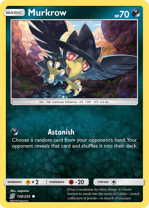 Murkrow (128/236) [Sun & Moon: Unified Minds] - for just $0.10! 