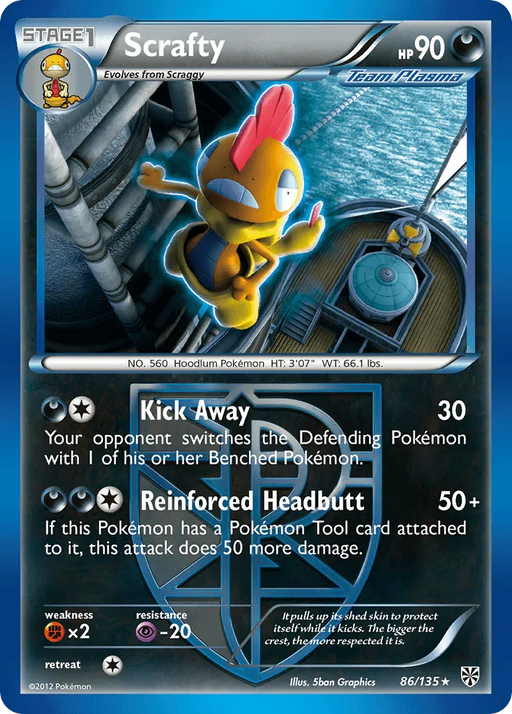 Scrafty (86/135) [Black & White: Plasma Storm] - for just $1.40! 
