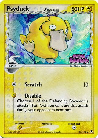 Psyduck (81/110) (Delta Species) (Stamped) [EX: Holon Phantoms] - Just $6.15! Shop now at Retro Gaming of Denver