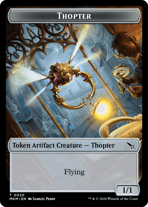 Thopter (0020) // Skeleton Double-Sided Token [Murders at Karlov Manor Tokens] - Just $0.15! Shop now at Retro Gaming of Denver