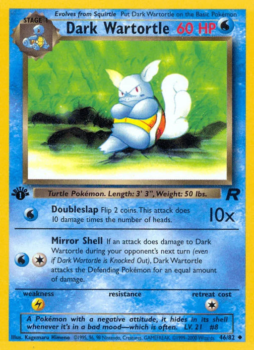 Dark Wartortle (46/82) [Team Rocket 1st Edition] - for just $1.90! 