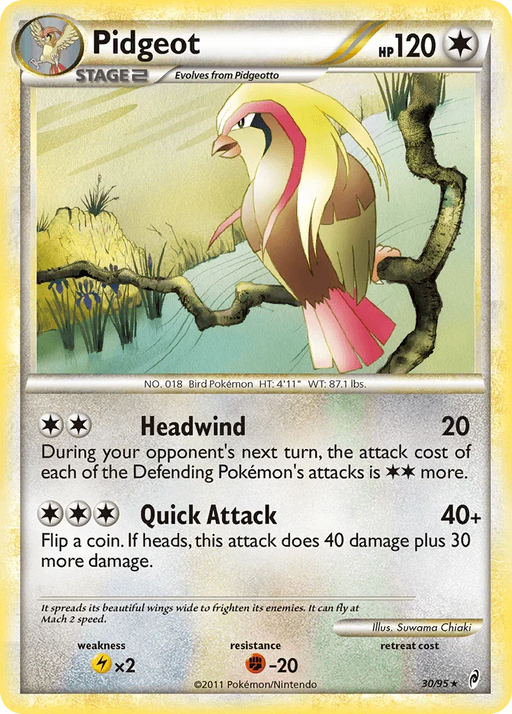Pidgeot (30/95) [HeartGold & SoulSilver: Call of Legends] - for just $4.35! 