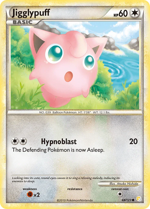 Jigglypuff (68/123) [HeartGold & SoulSilver: Base Set] - for just $0.95! 
