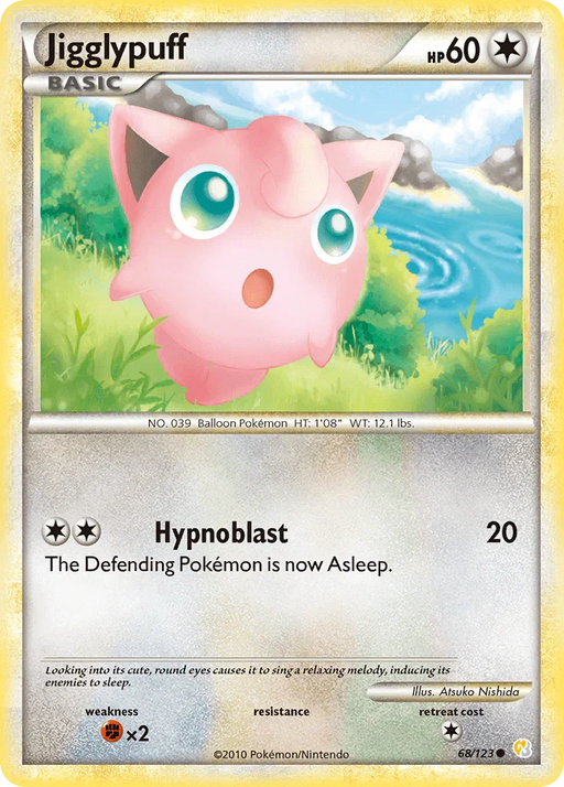 Jigglypuff (68/123) [HeartGold & SoulSilver: Base Set] - for just $1.40! 