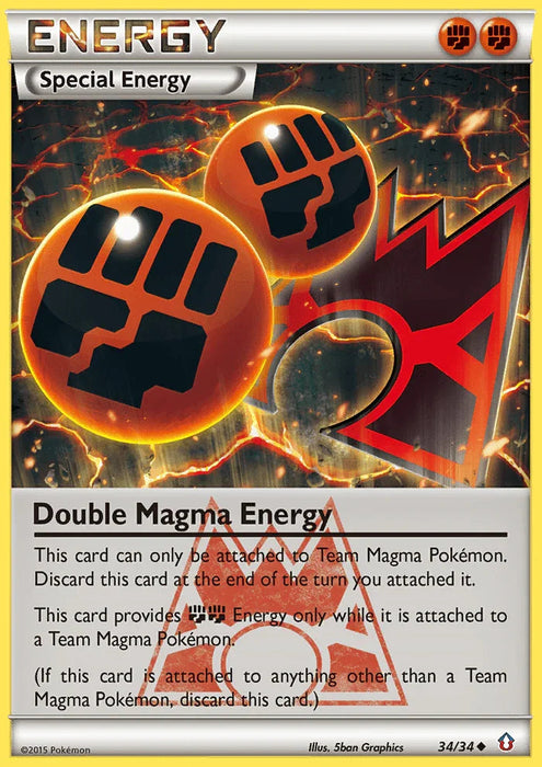 Double Magma Energy (34/34) [XY: Double Crisis] - for just $0.30! 