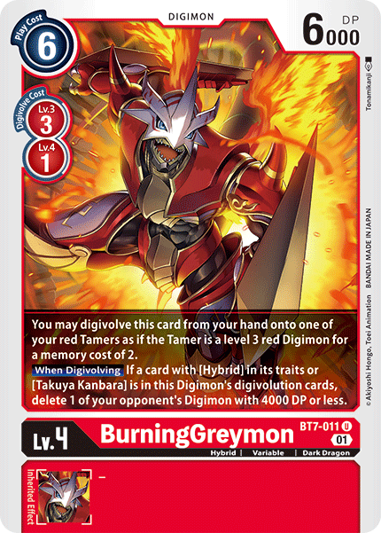 BurningGreymon [BT7-011] [Next Adventure] - Just $0.09! Shop now at Retro Gaming of Denver