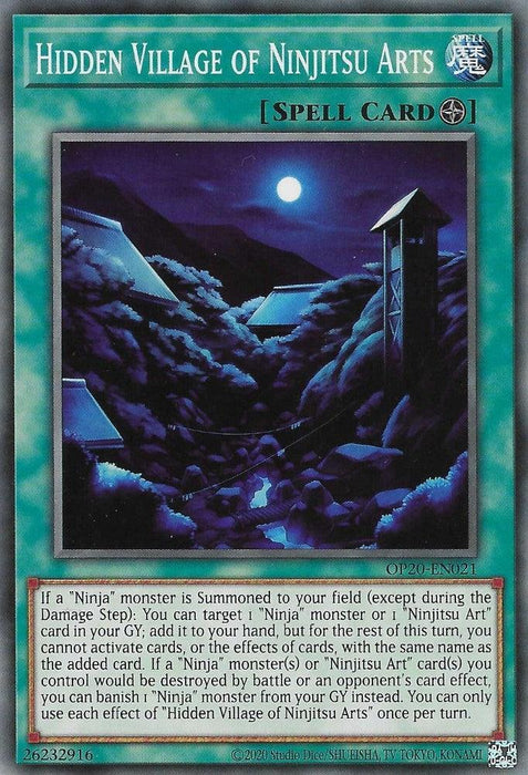 Hidden Village of Ninjitsu Arts [OP20-EN021] Common - for just $0.10! 