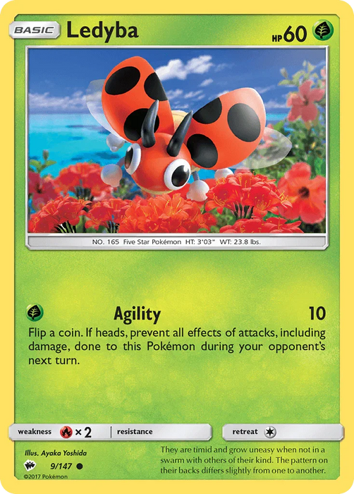 Ledyba (9/147) [Sun & Moon: Burning Shadows] - for just $0.10! 