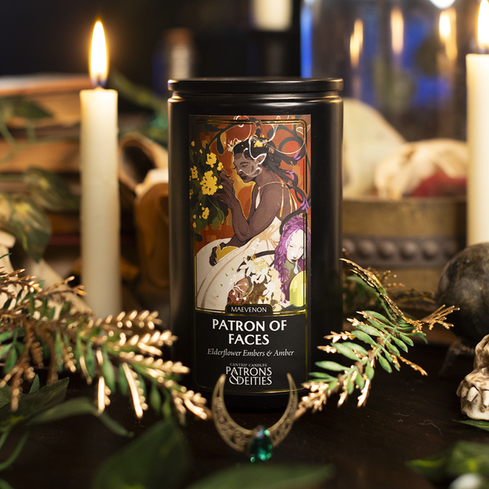 Cantrip Candles - Maevenon, Patron of Faces 16 oz. - for just $41.99! 