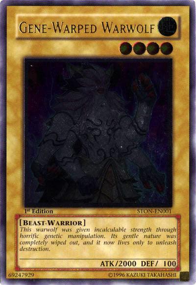 Gene-Warped Warwolf [STON-EN001] Ultimate Rare - for just $11.85! 
