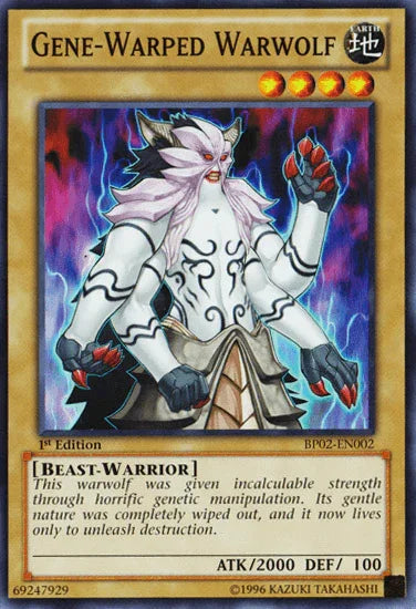 Gene-Warped Warwolf [BP02-EN002] Mosaic Rare - for just $0.10! 